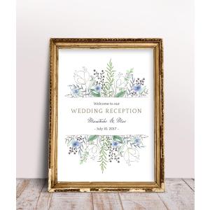 A3 ウェルカムボード ポスター ペンフラワー カラー 