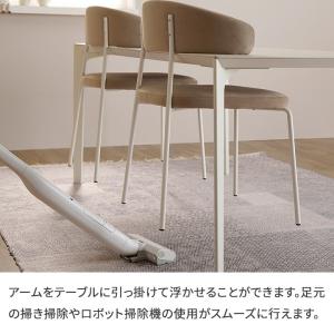 パモウナ AY チェア ホワイト ブラック ス...の詳細画像5