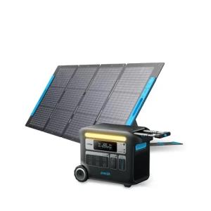 Anker ポータブル電源 ソーラーパネルセット Anker 767 Portable Power Station (GaNPrime PowerHouse 2048Wh) & 531 Solar Panel (200W)