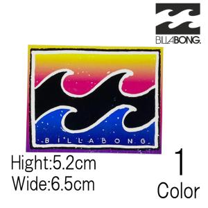 ビラボン Billabong プリントステッカー 5.2×6.5cm