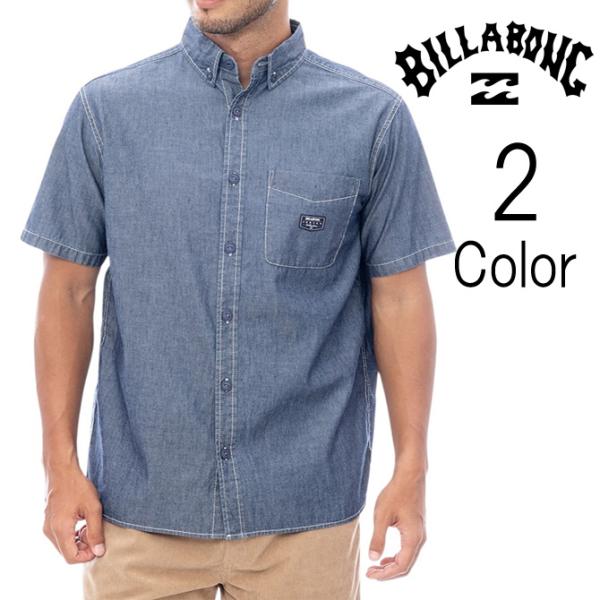 ビラボン Billabong メンズ DUNGAREE SHIRTS 半袖ダンガリーシャツ bf01...