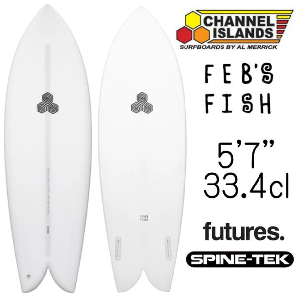 【4月中~下旬入荷予約】チャンネルアイランド サーフボード　フェブズフィッシュ スパインテック 5'...