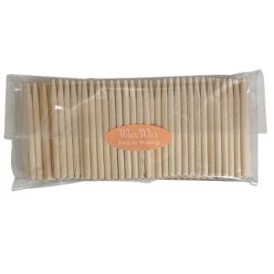 WaxWax 短 鼻毛用丸スティック 200本 75mm ノーズワックス用