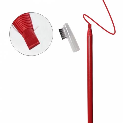 眉毛ワックス A 添削ペン ブラシ付き ブロウマッピング 眉毛ペン マッピングペンシル（レッド）