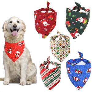 ペット用品 クリスマスデザイン バンダナ 首輪 1枚