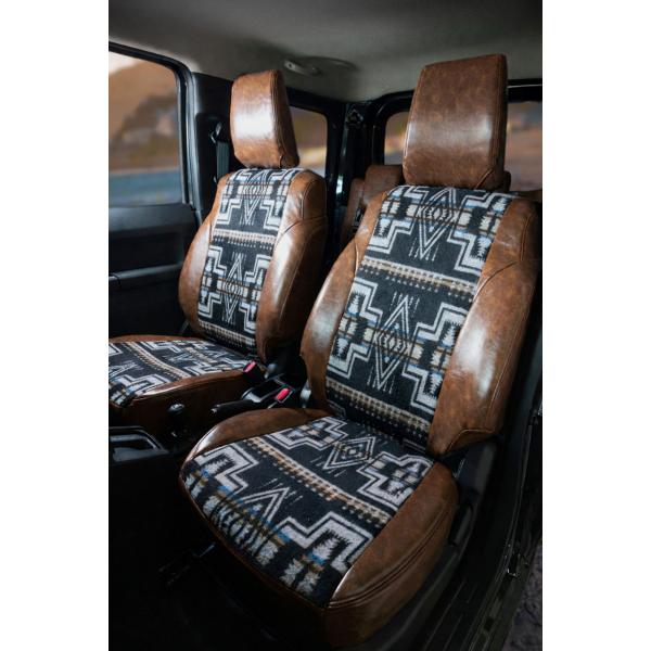 MINI CROSSOVER シートカバー 全席セット サンディ Native Americansテ...