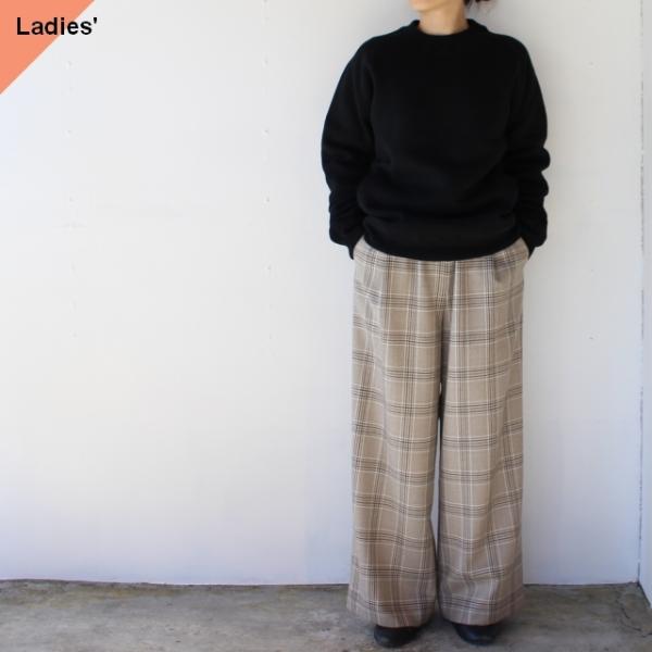 【20%OFF】FANTASTICDAYS ウールチェックワイドパンツ 1PWIDE-204-02 ...
