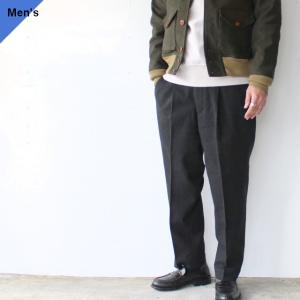 HAVERSACK ハバーサック タック入り グレンチェック ウールスラックス