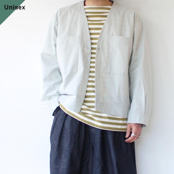 amne　Clerk Blouson / COTTON BERBERRY　（Celadon）