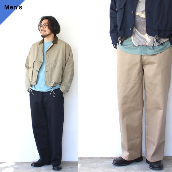 Upscape Audience ワーカーズワイドストレートチノトラウザー / US ARMY M4...