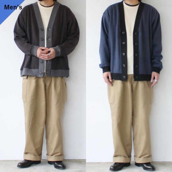 UpscapeAudience ボンバーヒートツイードVネックカーディガン　AUD7214