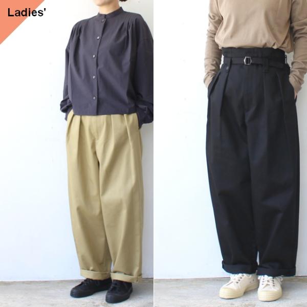 【20%OFF】FANTASTICDAYS T/Cベルテッドワイドトラウザー　（Beige）