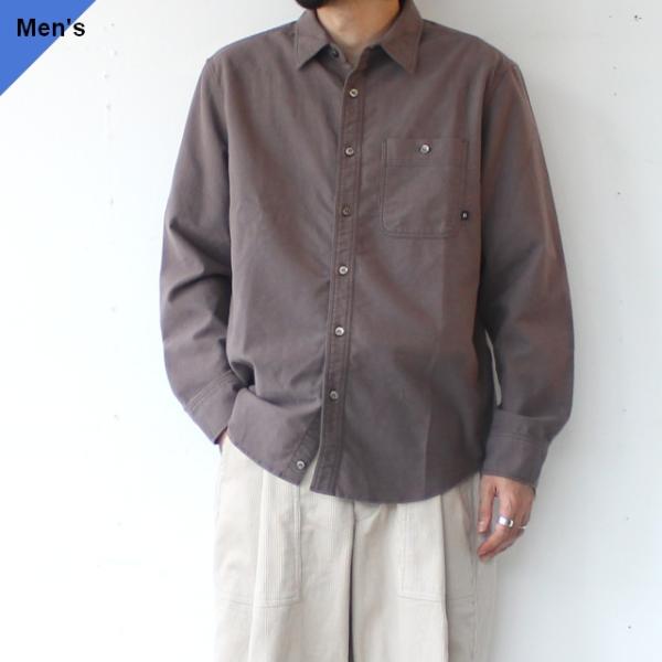 Bohemians フランネルレギュラーカラーシャツ Solid flannel L/S shirt...