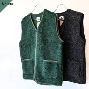 POST OVERALLS◇キルティングベスト/S/ウール/NVY : セカンド