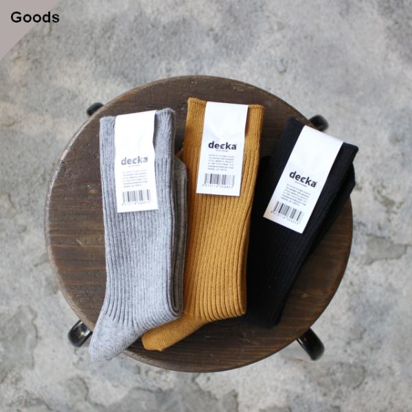 decka Quality Socks コットンカシミヤソックス Superior Rib Sock...