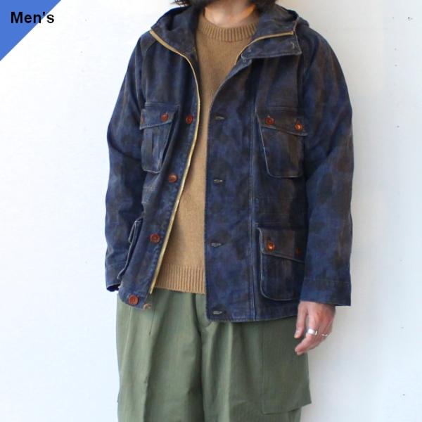 PREQUEL インディゴダックハンターカモフーデッドジャケット Combat Hooded Jac...