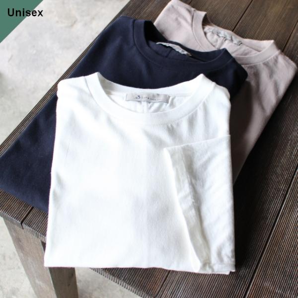 【20%OFF】Siora バックシームクルーネックTee OG extra long cotton...