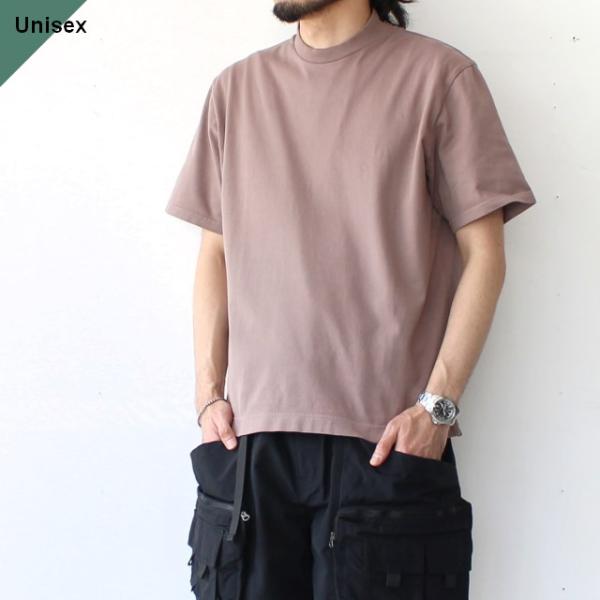 Siora バックハイネックTシャツ No fuzzing high neck tee