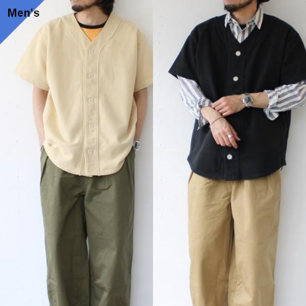 Siora インレイスウェットベースボールシャツ Inlay baseball shirt