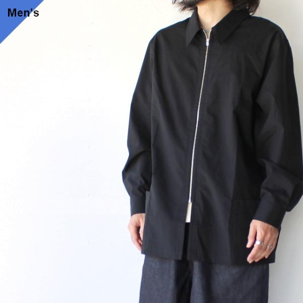THE HINOKI オーガニックコットンポプリンZIPシャツ OG Cotton Poplin Z...