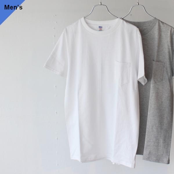 USA Cotton Fabric Pocket Tee　MADE IN JAPAN ホワイト 杢グ...