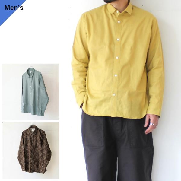 weac. NOKAMIKUN 綿麻レギュラーカラーシャツ