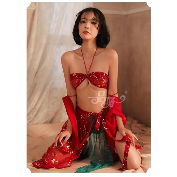 セクシー コスチュームダンサー コスプレ 衣装 レディース 赤 ハロウィン パーティー 可愛い ダン...