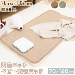 天竺ニット ベビー 敷きパッド 70×120cm 綿100% キルト 洗える オールシーズン HarvestRoom