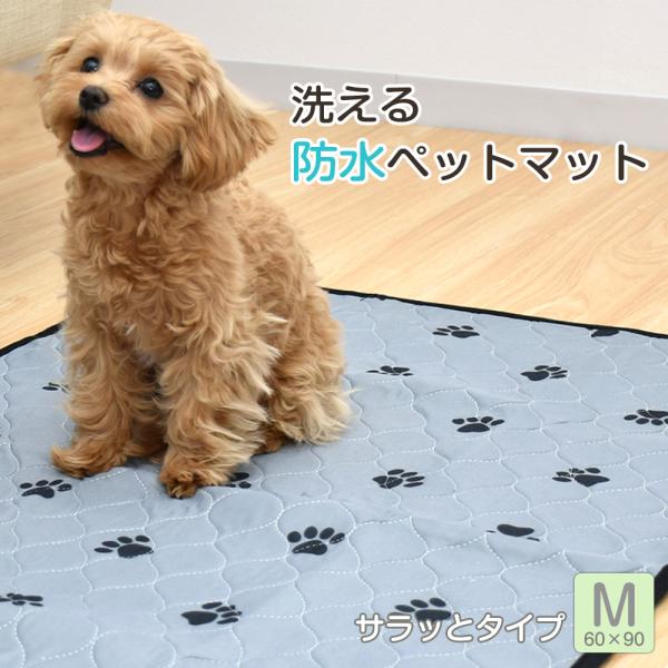 防水ペットマット サラッとタイプ /60×90cm Mサイズ  介護 洗える いたずら防止 汚れ防止...