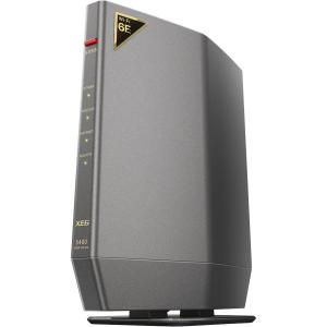 BUFFALO バッファロー Wi-Fi 6E (11ax) 対応無線LANルーター 2401+2401+573Mbps 6GHz WSR-5400XE6/D チタニウムグレーの商品画像