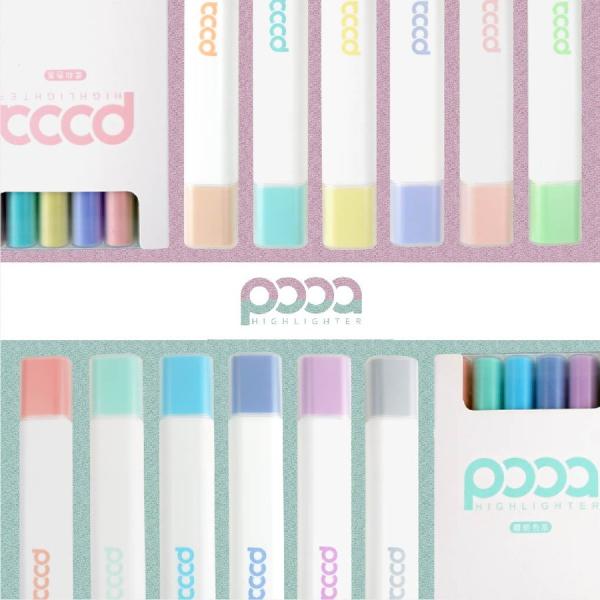 蛍光ペン 12色セット 蛍光色 マーカー 描画 ペン 文具 オフィス 学校ペイント POOA おしゃ...