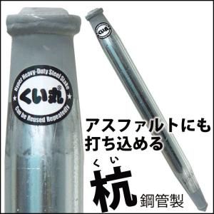 杭 くい丸 48.6mm×1100mm 打ち込み杭 ※個人様宛への配送不可※