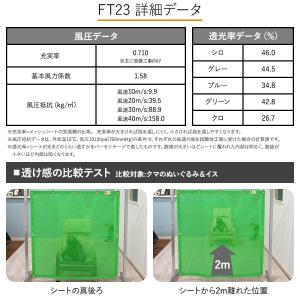 防砂 防風 防塵 目隠しネット カーポート 周...の詳細画像2