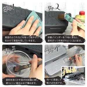 ペンキ 塗料 塗装 水性 アクリル塗料 シルバ...の詳細画像5