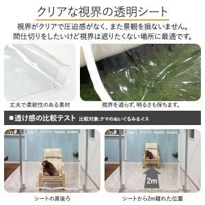 ビニールカーテン 透明 0.3mm厚 幅 ビニ...の詳細画像2