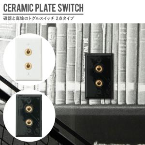アメリカンスイッチ 磁器と真鍮のトグルスイッチ 2点タイプ HS2939