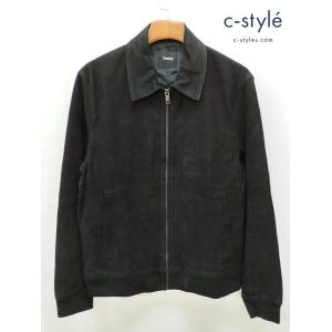 B957 [人気] Theory セオリー レザージャケット L ブラック 羊革 ボンバージャケット...