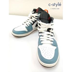 [人気] NIKE × FACETASM スニーカー 27.5cm ホワイト×グレー系 AIR JO...