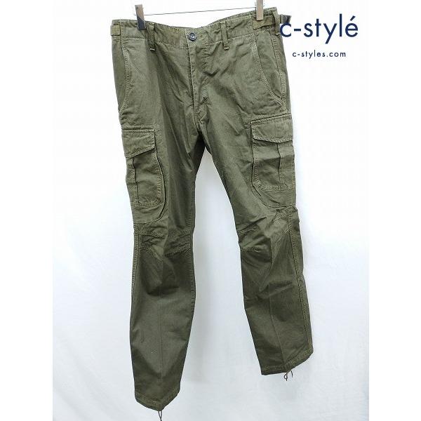 J117 [人気] sage de cret サージュデクレ パンツ M カーキ 綿100% 日本製...