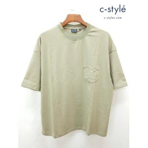 P574 [美品] 430 FOURTHIRTY フォーサーティ 半袖Tシャツ 0 カーキ系 S/S...