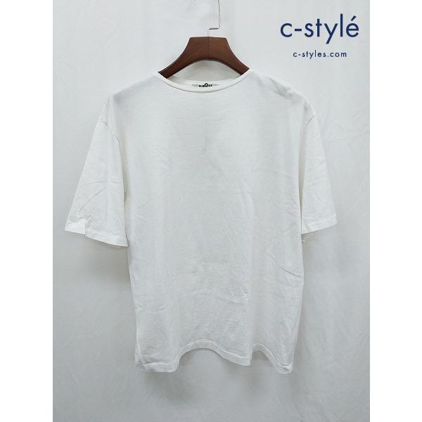 V184 [人気] AURALEE オーラリー Tシャツ 3 ホワイト 半袖 LUSTER PLAT...