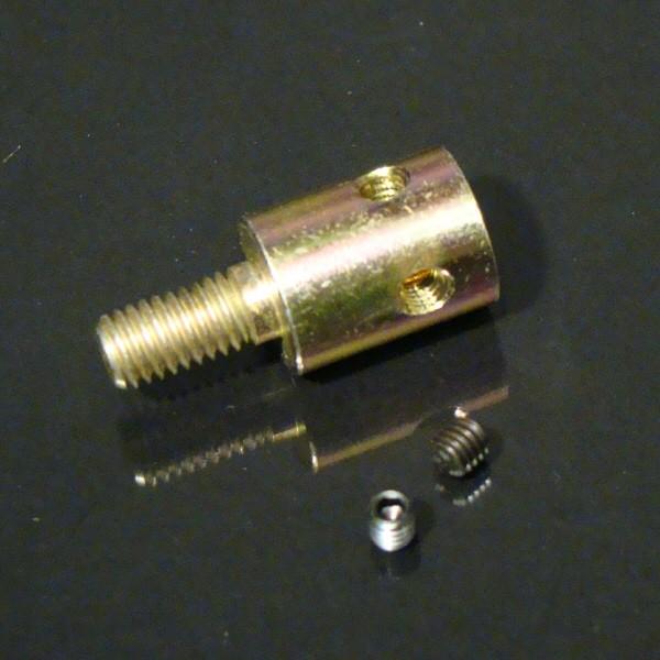 エンドネジ（オス）穴径5×ネジ5mm　外径10×全長23mm