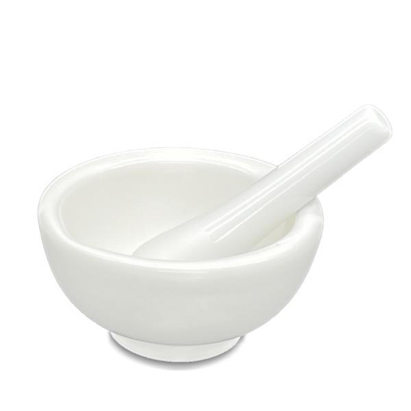 乳ばち 磁製 径90mm　乳棒付