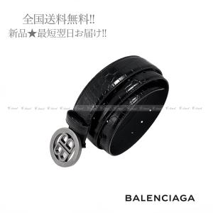 バレンシアガ ベルト BALENCIAGA 620335 1LRZ5 1000 メンズ CIRCLED BB