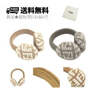 miu miu（ミュウミュウ） イヤーマフ レディース ロゴ レザー ボア