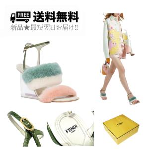 K584-MI-37.. FENDI フェンディ ハイヒール ミンク ファー サンダル 