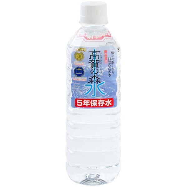【ゴーゴーセール】高賀の森水 5年保存水 500ml×24本入【12ケース】ナチュラルミネラルウォー...