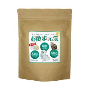 ユウマインド お散歩元気 1g×60包 お徳用【3個セット】【金運招き猫シール1枚付】いぬのサプリ 粉末 グルコサミン コンドロイチン アンセリン 国産