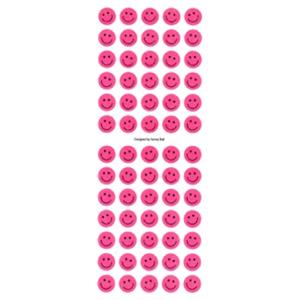 【ゴーゴーセール】【10枚セット】スマイルシール ラメ入り ピンク JS038 デコレーション ステ...