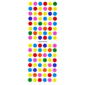 スマイルシール ミニミニ クリアー カラフル ZS198 ステッカー レター